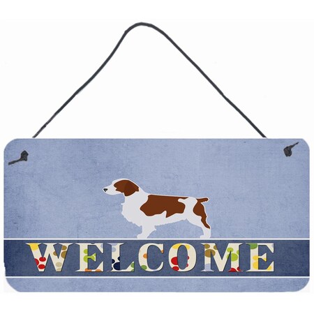 Carolines Treasures Welsh Springer Spaniel Welcome Wall or Door Hanging Prints BB5504DS812
